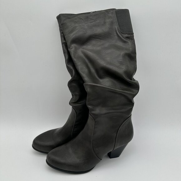 Cliffs By White Mountain Womens Black Faux Leather Boots Size 9M ID 036-C18354 - Picture 1 of 6